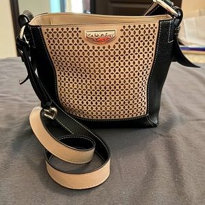 Brighton tan and black Crossbody